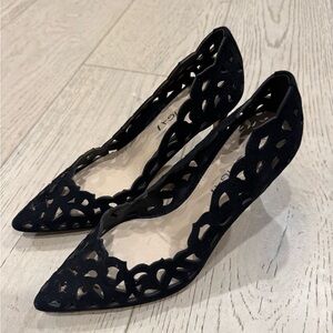 VIA SPIGA Elegant Black Cutout Women's Shoes